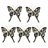 Paillette and Grenadine Butterfly Cabochons FIND-WH0139-353-1
