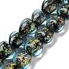 Handmade Dichroic Foil Glass Beads Strands DICH-U001-03E-1