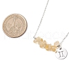 Natural Citrine Chip & Constellation Pendant Necklaces NJEW-JN05084-03-3