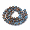 Natural Chalcedony Beads Strands X-G-S333-8mm-014C-2