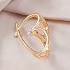 Exaggerated French Alloy Double Rings for Women VT2339-11-1