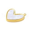 304 Stainless Steel with Synthetic Shell Pendants STAS-G338-02G-2