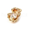 Brass Pave Cubic Zirconia Charms KK-C096-15G-01-2