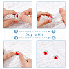 SUPERFINDINGS 30Pcs Halloween Glass Cabochons GLAA-FH0001-81-3