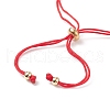 Natural & Synthetic Gemstone Round Beaded Bracelets BJEW-JB08716-01-5