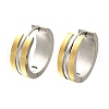 304 Stainless Steel Hoop Earrings for Women EJEW-C096-50GP-2