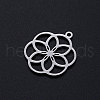 304 Stainless Steel Filigree Charms A-STAS-T049-T671-1-2