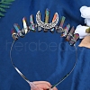 Eletroplated Quartz Crystal Hair Bands PW-WGA9730-08-1