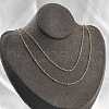 Brass Double Layer Necklaces NJEW-D302-51G-3