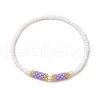 Glass Seed Beads Stretch  Bracelets for Women BJEW-MZ00153-04-2