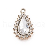 Alloy Rhinestone Pendants ALRI-C008-55LG-01-1