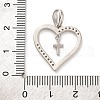 Brass Micro Pave Cubic Zirconia Pendants KK-U033-10P-01-3