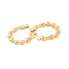 Ion Plating(IP) 304 Stainless Steel Oval Hoop Earrings for Women EJEW-P279-13G-2