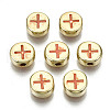 Alloy Enamel Beads ENAM-S122-032-RS-2