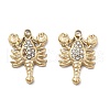 304 Stainless Steel Rhinestone Pendants STAS-Z121-54G-1
