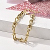 304 Stainless Steel Bowknot Link Chain Bracelets for Women BJEW-F488-13G-4