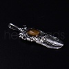 Natural Tiger Eye Big Pendants FIND-PW0015-26D-1