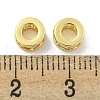 Brass Cubic Zirconia Spacer Beads KKB-L215-020G-2