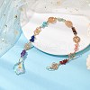 Chakra Natural & Synthetic Gemstone Chip Hanging Suncatchers HJEW-JM02361-2