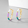 Elegant S925 Sterling Silver Hoop Earrings DH6227-4