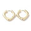 Rhombus Brass Hoop Earrings for Women EJEW-U008-07G-1