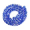 Electroplate Glass Beads Strands EGLA-A044-T6mm-B31-3
