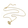304 Stainless Steel Pendant Necklaces NJEW-U002-24G-02-2