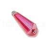 10Pcs Glass Pendants PALLOY-JF03052-02-4