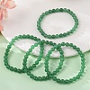 Natural Malaysia Jade(Dyed) Bead Stretch Bracelets BJEW-K212-A-013-1