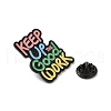 Quote Keep Up The Good Work Enamel Pins JEWB-H016-02EB-02-3