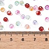 Baking Paint Electroplate Transparent Glass Seed Beads SEED-N006-07-4
