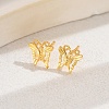 Fashionable Brass Stud Earrings YN8845-2-1