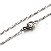 Tarnish Resistant 304 Stainless Steel Twisted Link Chain Necklaces STAS-M174-030P-1
