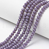 Opaque Solid Color Glass Beads Strands EGLA-A034-P2mm-D11-1