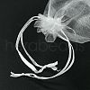 30Pcs 4 Styles Rectangle Organza Bags Jewellery Storage Pouches Wedding Favour Party Mesh Drawstring Gift OP-FS0001-01C-3