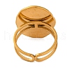 Oval Natural Tiger Eye Finger Rings RJEW-Q822-06G-3
