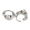 316 Surgical Stainless Steel Hoop Earrings for Women and Men EJEW-D096-24B-AS-2