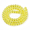 Electroplate Transparent Glass Beads Strands GLAA-T032-T10mm-AB12-3
