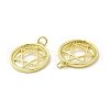 Brass Micro Pave Cubic Zirconia Pendants KK-E068-VB429-3