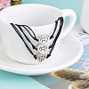 3Pcs 3 Style 430 Stainless Steel Heart Link Bracelets Set JB726A-2