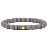Polymer Clay Heishi Surfer Stretch Bracelet with 304 Stainless Steel Beaded BJEW-SW00112-06-1