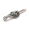 Tibetan Style 304 Stainless Steel Big Pendants STAS-K243-12AS-3