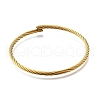 304 Stainless Steel Bangles for Women Men BJEW-Z131-01G-4