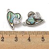 Natural Paua Shell Pendants KK-L211-010P-01-3