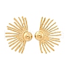 304 Stainless Steel Stud Earrings EJEW-Z098-07G-4