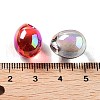 UV Plating Transparent Acrylic Pendants X-MACR-K356-02-3
