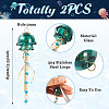 Glass Pendants PALLOY-TAC0114-2