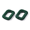 Spray Painted CCB Plastic Linking Rings CCB-Q091-009B-3
