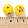 Natural Wood European Beads WOOD-S059-01N-3