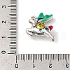 Christmas Deer with Money Bag Rack Plating Alloy Enamel Pendants FIND-I039-024B-P-3